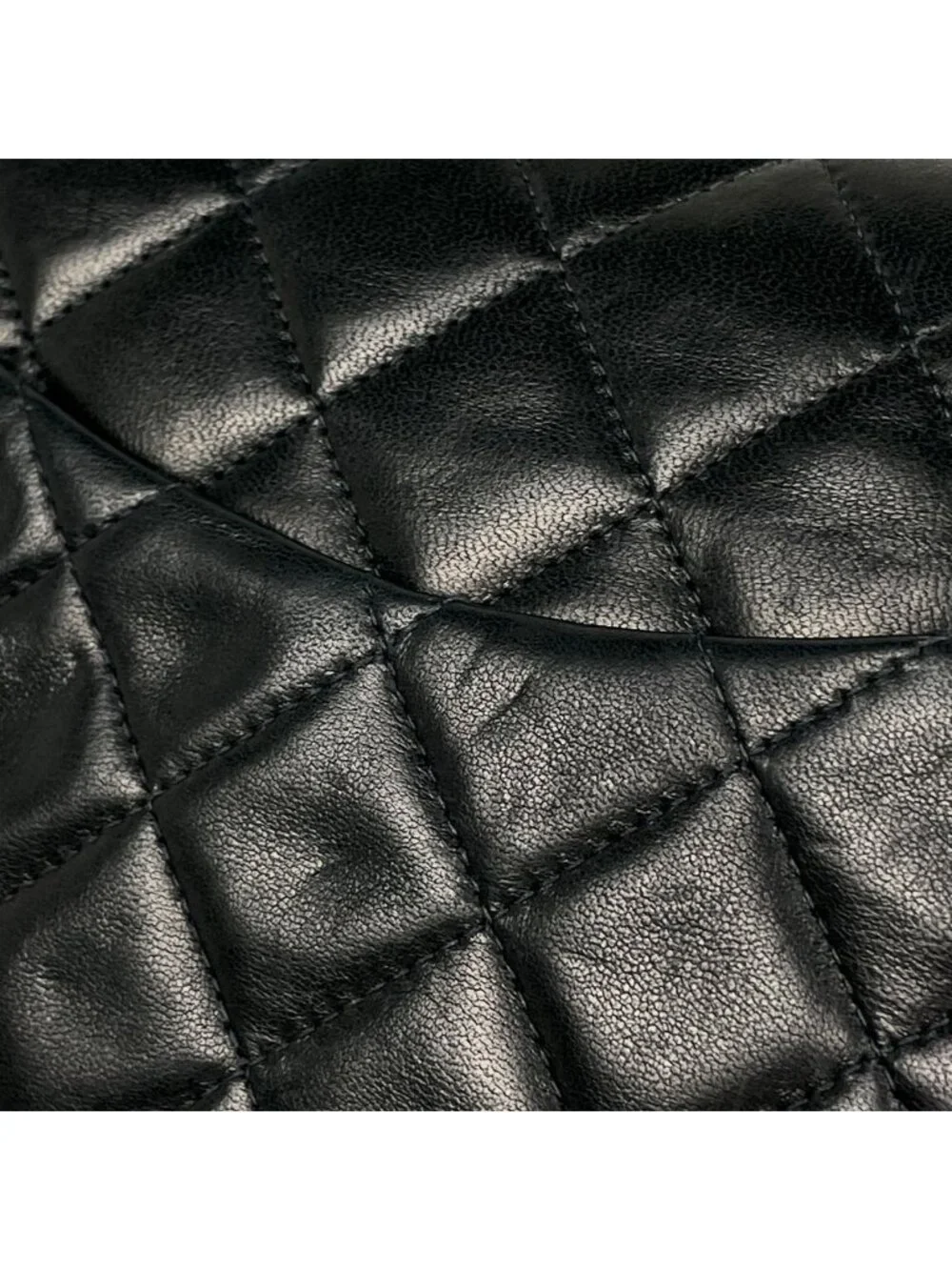 Chanel Quilted Double Flap Chain Shoulder Bag CC Logo Leather